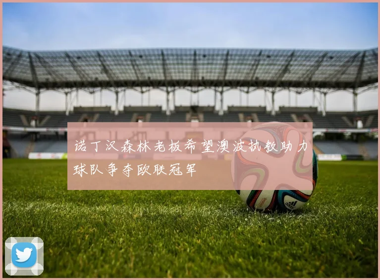 诺丁汉森林老板希望澳波执教助力球队争夺欧联冠军